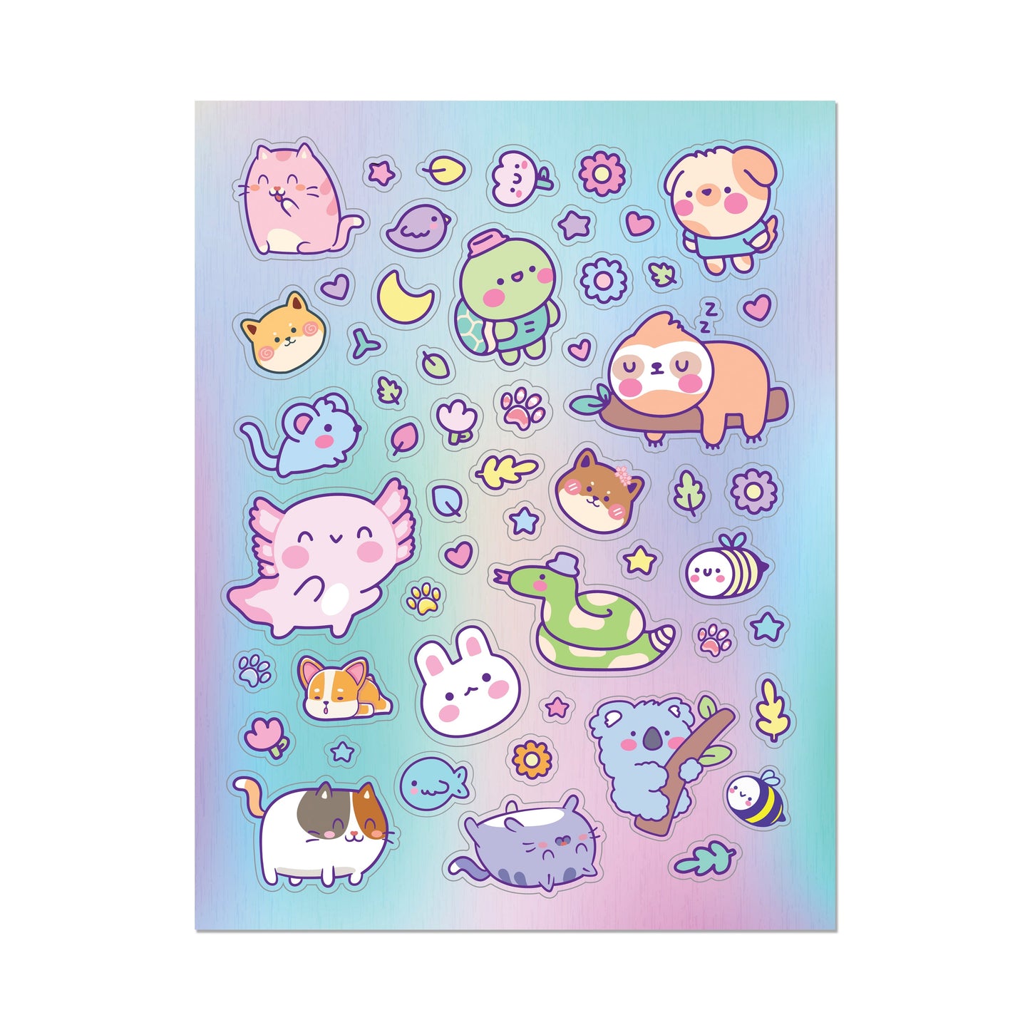 Kaleidoscope Sticker Colouring Adorable Animals