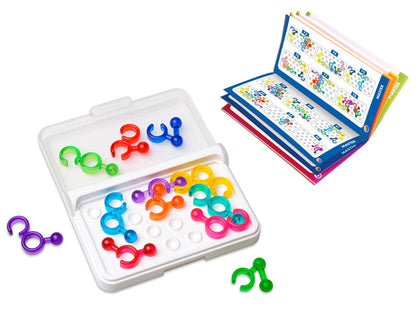 SmartGames IQ Link 🧩 – STEM Travel Game for Kids & Adults | 120 Brain-Boosting Challenges 🧠 | Logic Puzzle for Ages 8+ | Compact, Educationa