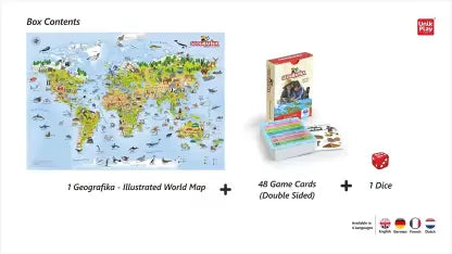 Geografika World Map - Educational Board Game