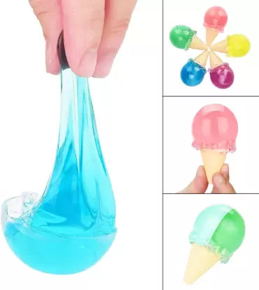 6 Colour Ice-cream Slime Set Soft Slime Toy for Kids