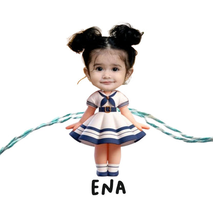 Babble Wrap Personalised Caricature Rakhi - Darling Diva
