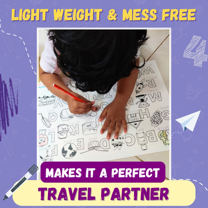 PEPPLAY MY FIRST EDUCATIONAL SET- REUSABLE DOODLE PLACEMATS