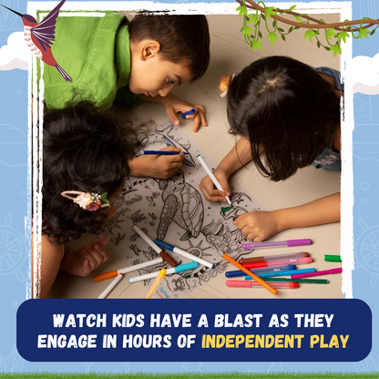 PEPPLAY DOODLE PLACEMATS - ANIMAL SERIES