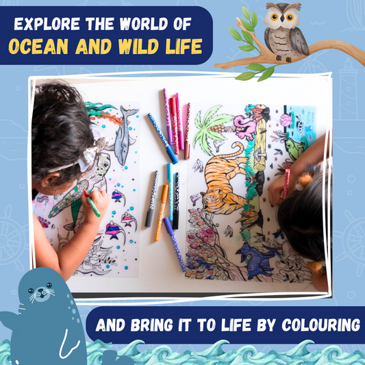 PEPPLAY DOODLE PLACEMATS - ANIMAL SERIES