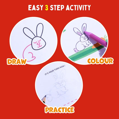 PEPPLAY STEP BY STEP DRAWING BOOK - CUTE FARM ANIMAL