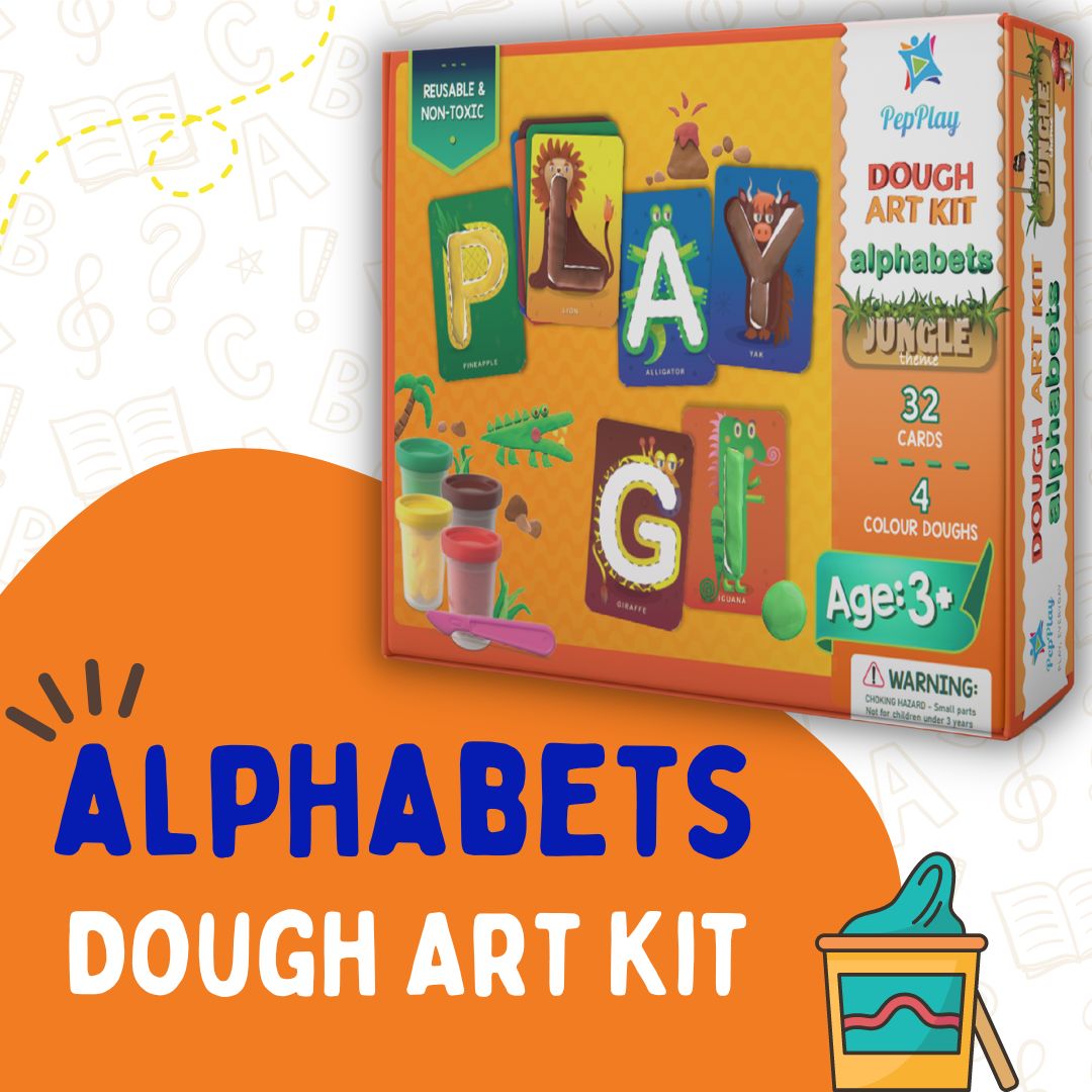 PEPPLAY DOUGH ART KIT - ALPHABETS