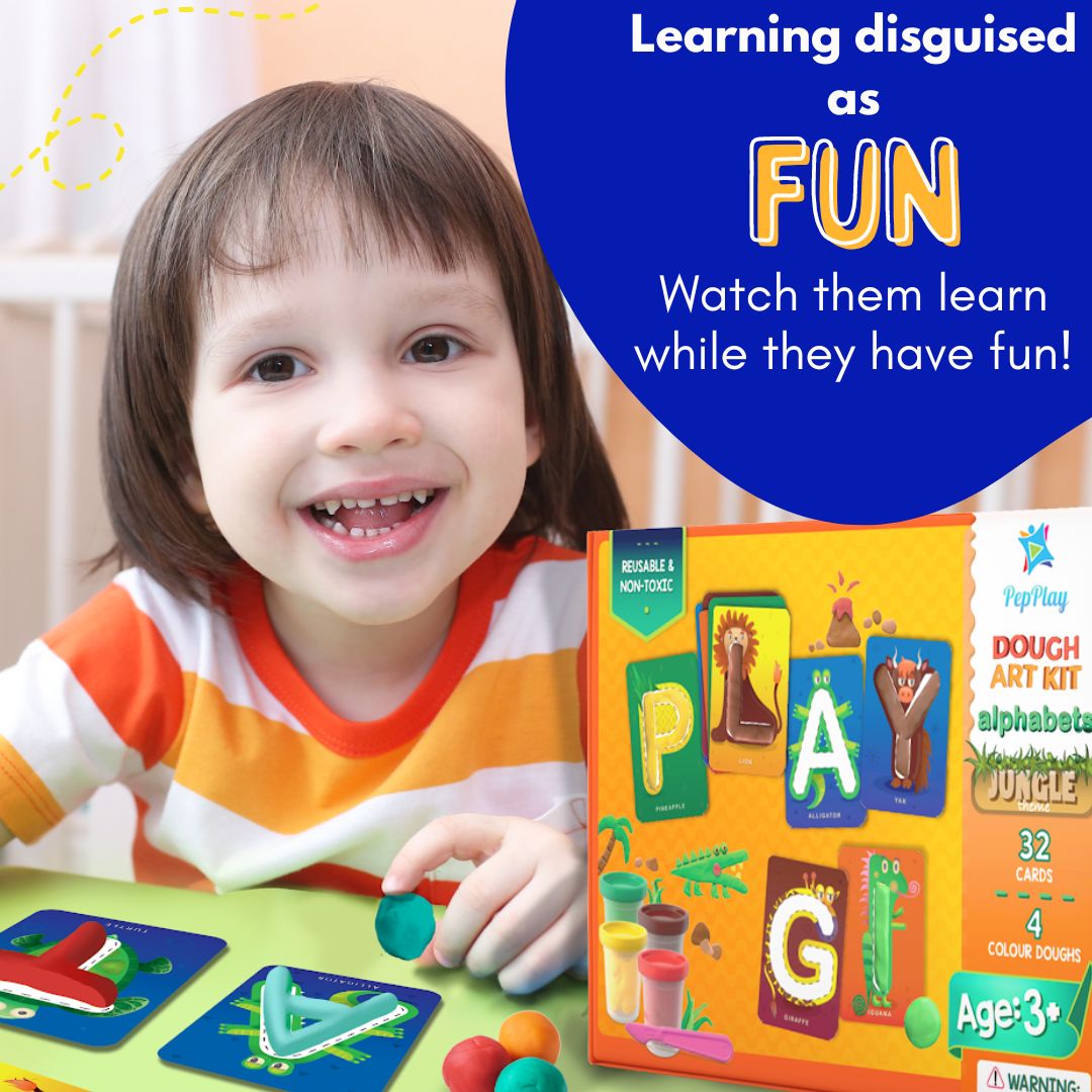 PEPPLAY DOUGH ART KIT - ALPHABETS