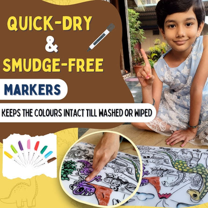 PEPPLAY DOODLE PLACEMATS - PREHISTORIC SERIES