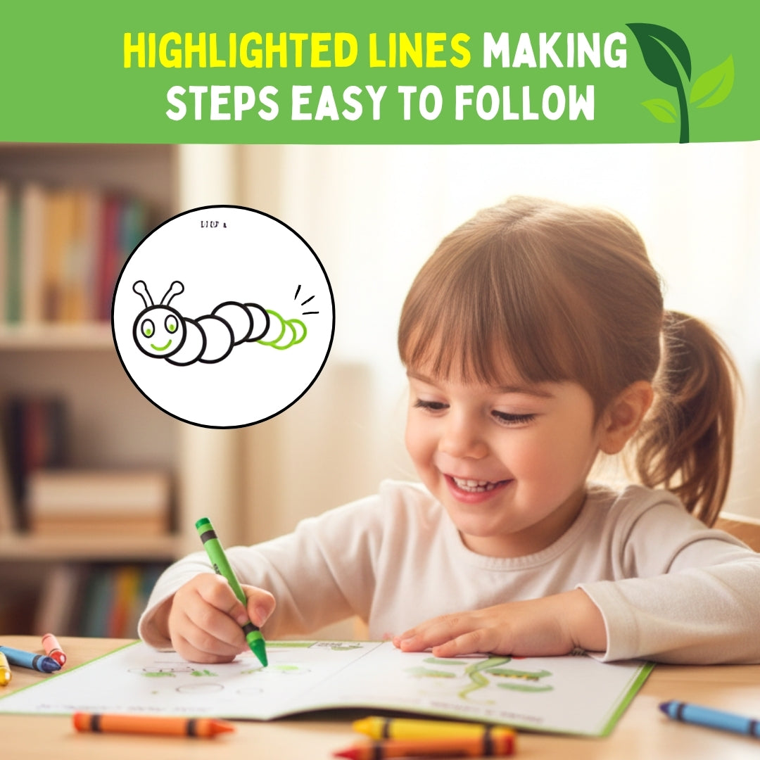 PEPPLAY STEP BY STEP DRAWING BOOK- INCREDIBLE INSECTS