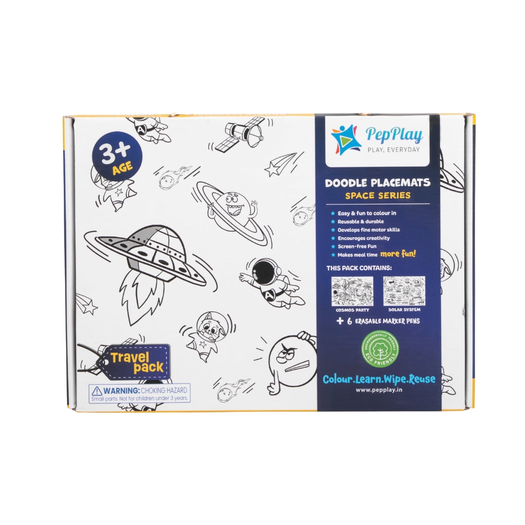 PEPPLAY DOODLE PLACEMATS - SPACE SERIES