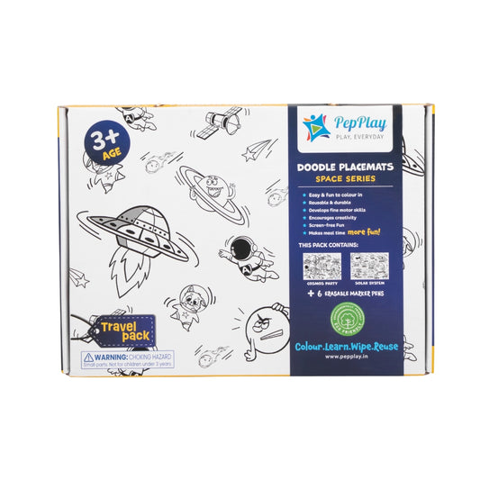 PEPPLAY DOODLE PLACEMATS - SPACE SERIES