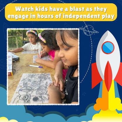 PEPPLAY DOODLE PLACEMATS - SPACE SERIES