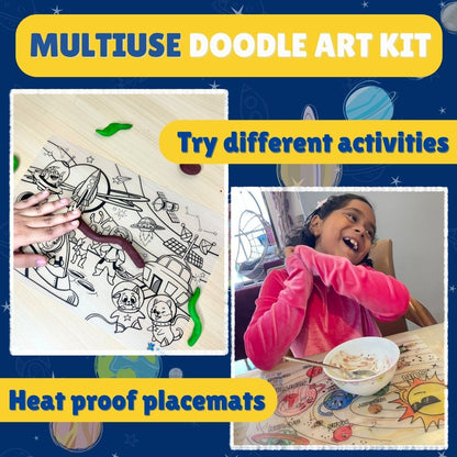 PEPPLAY DOODLE PLACEMATS - SPACE SERIES