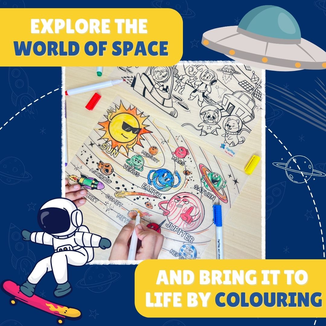 PEPPLAY DOODLE PLACEMATS - SPACE SERIES