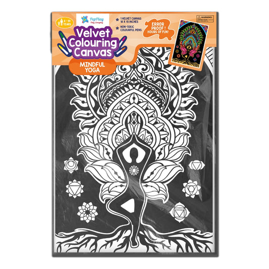 PEPPLAY VELVET COLOURING POSTERS - YOGA