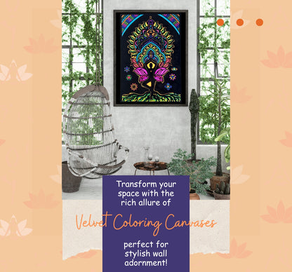 PEPPLAY VELVET COLOURING POSTERS - YOGA