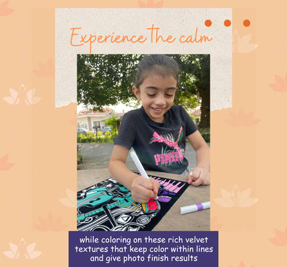 PEPPLAY VELVET COLOURING POSTERS - YOGA