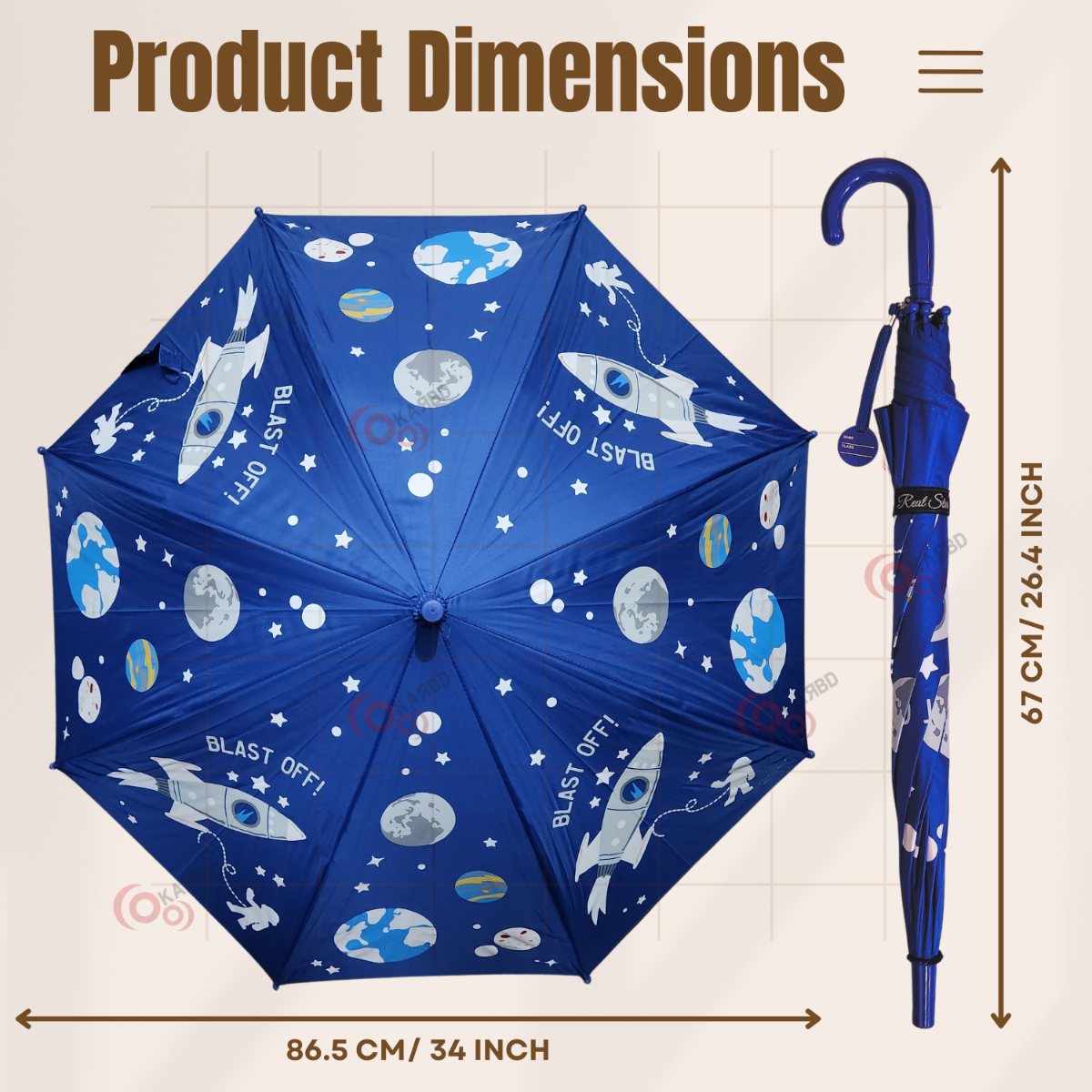 ☂️ Color Changing Kids Umbrella – Magic Rain Umbrella 🌈 🌧️