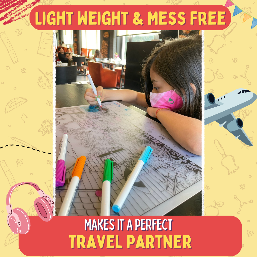 PEPPLAY DOODLE PLACEMATS- FIND & COLOUR