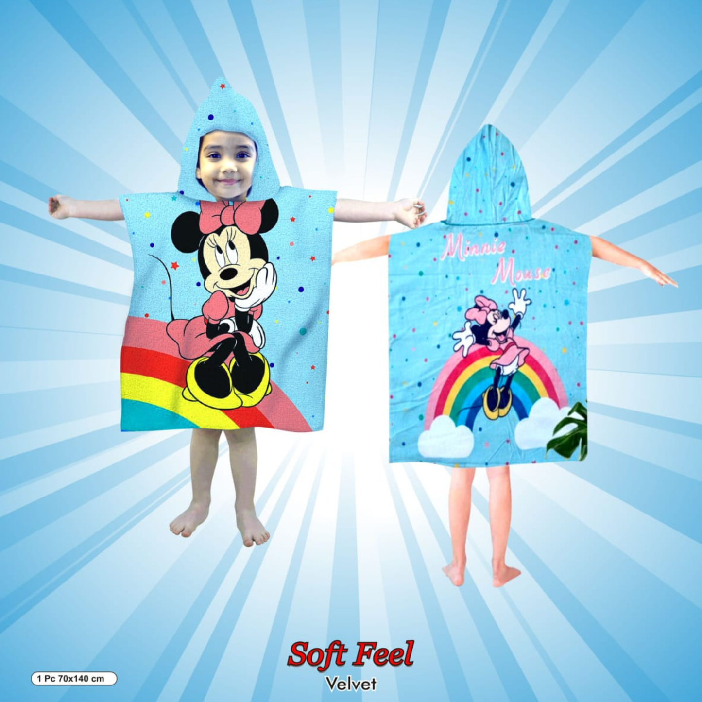Kids Hooded Poncho Towel