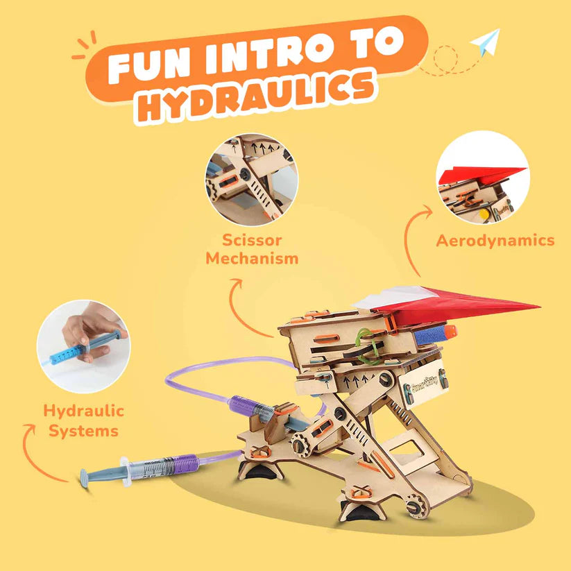 Hydraulic Plane Launcher | Build-It-Yourself STEAM Toy
