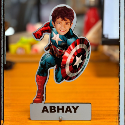 Personalised photo caricature stand