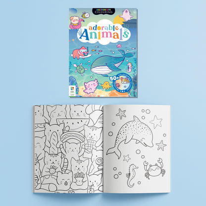 Kaleidoscope Sticker Colouring Adorable Animals