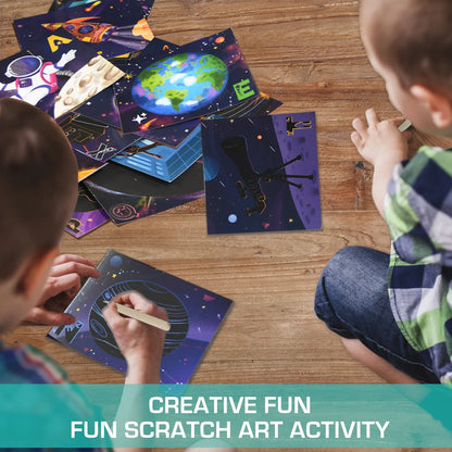 Scratch Art  A-Z Space Adventure