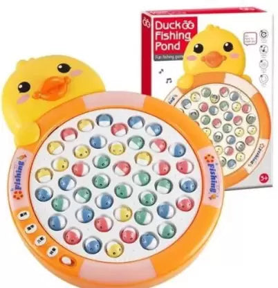 🎣 Catch & Play Magnetic Fishing Game for Kids – 45 Colorful Fish, 4 Poles, Music & Lights🎣