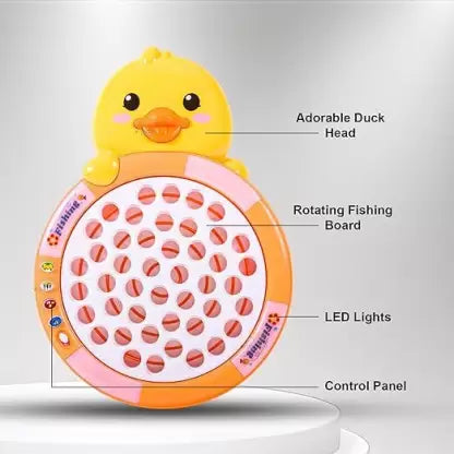 🎣 Catch & Play Magnetic Fishing Game for Kids – 45 Colorful Fish, 4 Poles, Music & Lights🎣