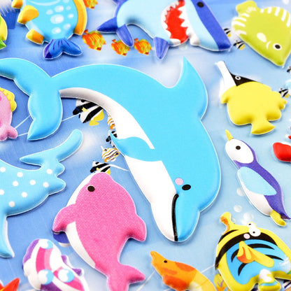 Under Sea Animal Puffy Stickers - 4 Different Sheets 200+Stickers