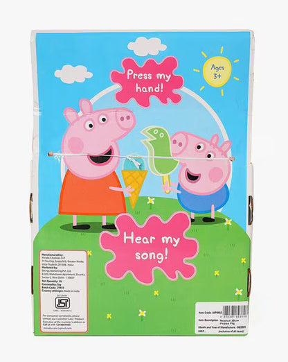 Peppa Pig Singing Plush Toy – Press My Hand to Hear Me Sing! | Soft & Cuddly Musical Peppa for Kids