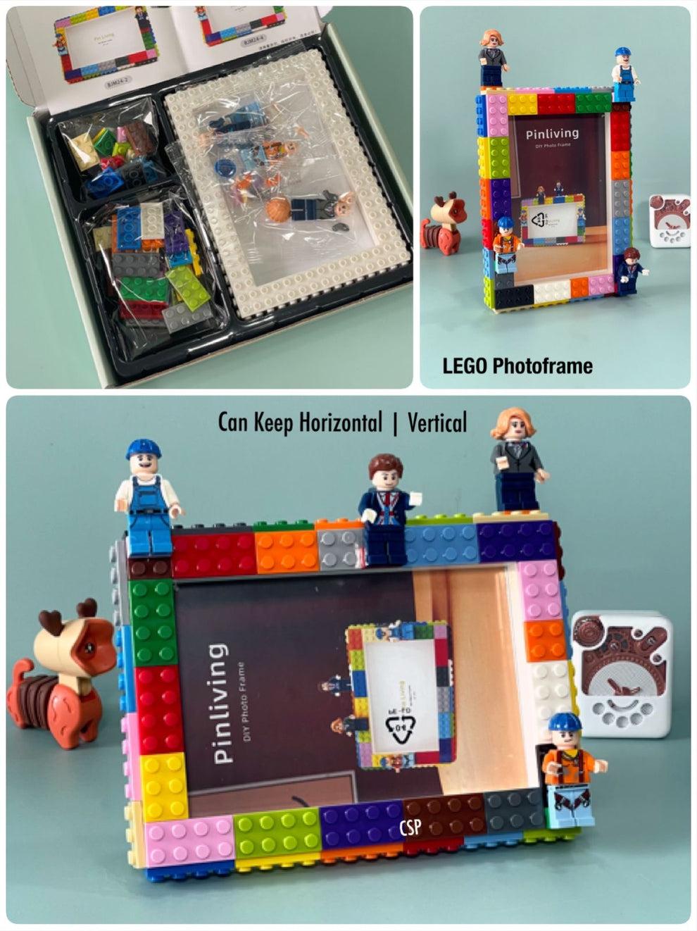 DIY LEGO-Style Photo Frame Kit – Customizable 4x6 Picture Frame for Kids