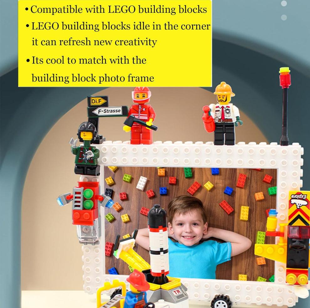 DIY LEGO-Style Photo Frame Kit – Customizable 4x6 Picture Frame for Kids