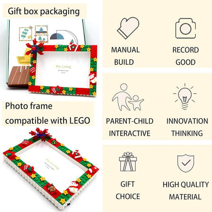 DIY LEGO-Style Photo Frame Kit – Customizable 4x6 Picture Frame for Kids