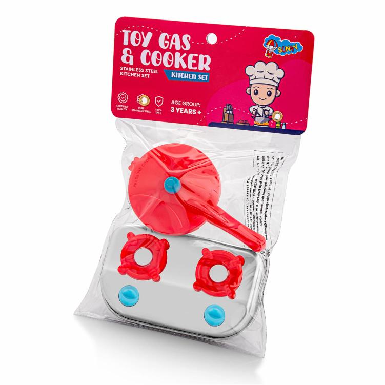 🍳 Realistic Toy Gas Stove & Cooker Set for Kids –  Safe & Educational