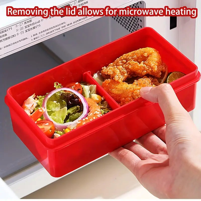 Lego Blocks Leak-Proof Lunch Box with Lego Fork and Spoon Set