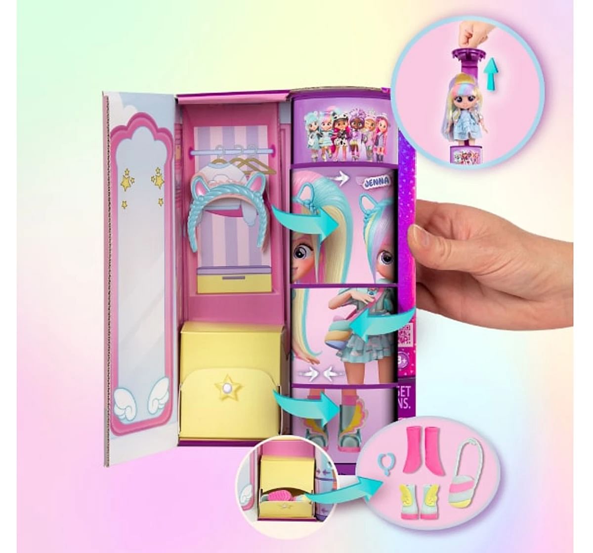 BFF Series Fashion Play Doll with Long Hair & Glass Eyes, Dolls For Kids