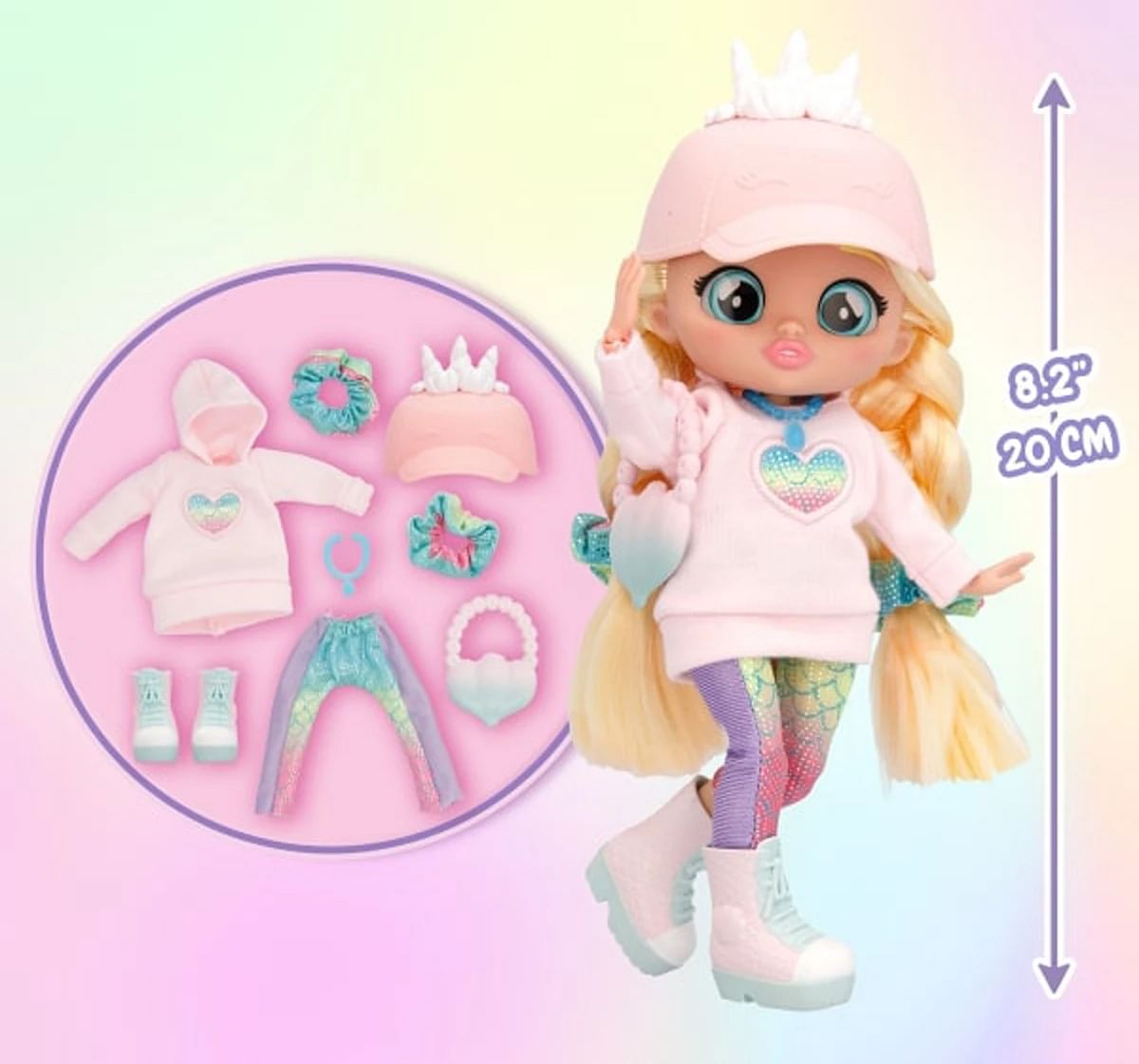 BFF Series Fashion Play Doll with Long Hair & Glass Eyes, Dolls For Kids