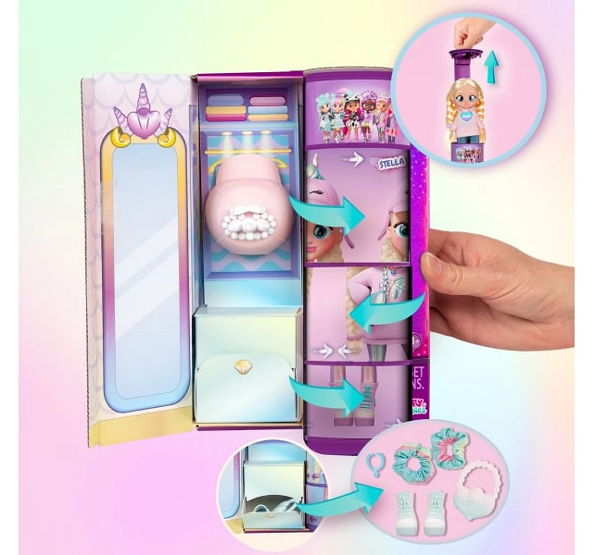 BFF Series Fashion Play Doll with Long Hair & Glass Eyes, Dolls For Kids