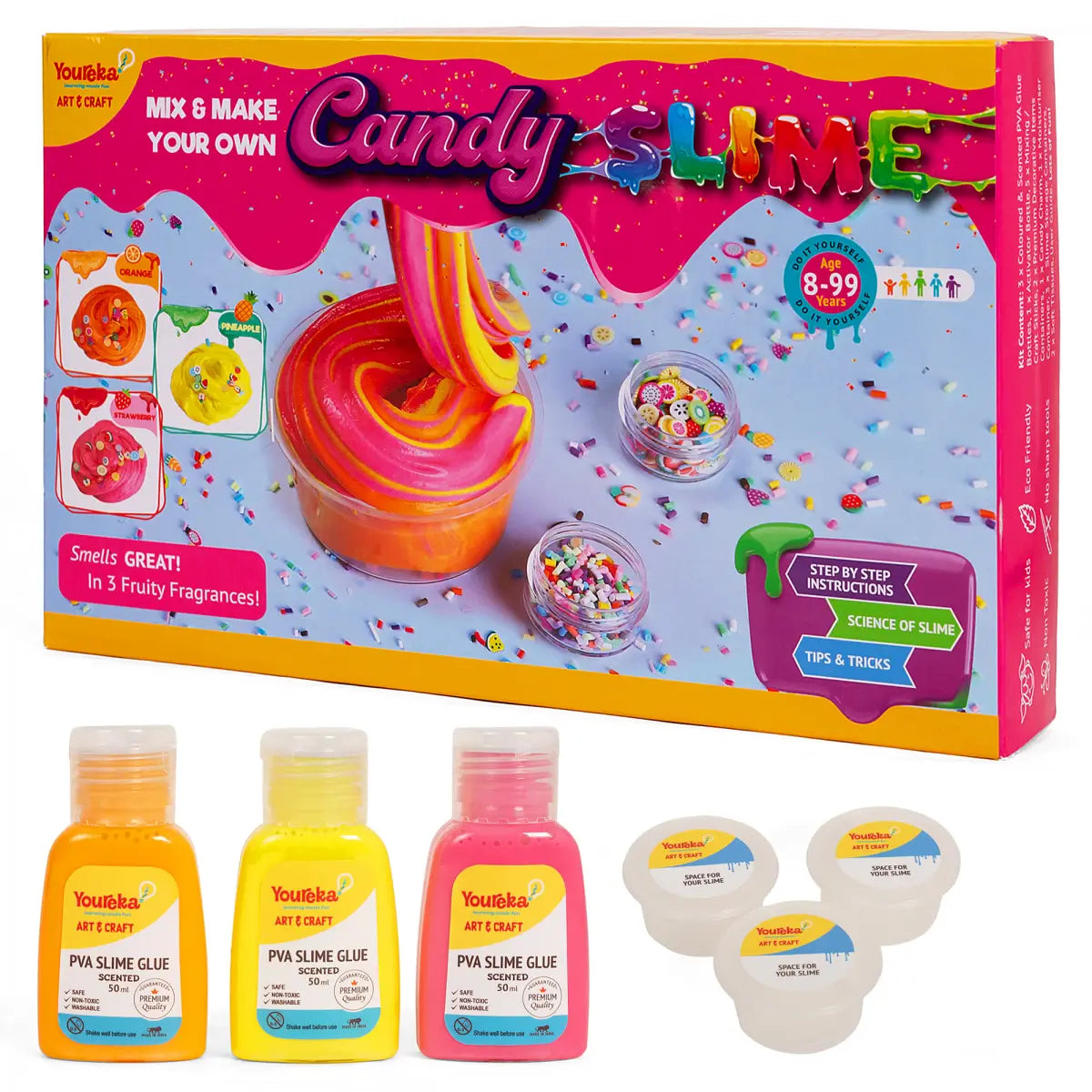 🎨🧁 Mix & Make Your Own Candy Slime Kit | Scented, Colorful &Super Stretchy Slime Fun !!