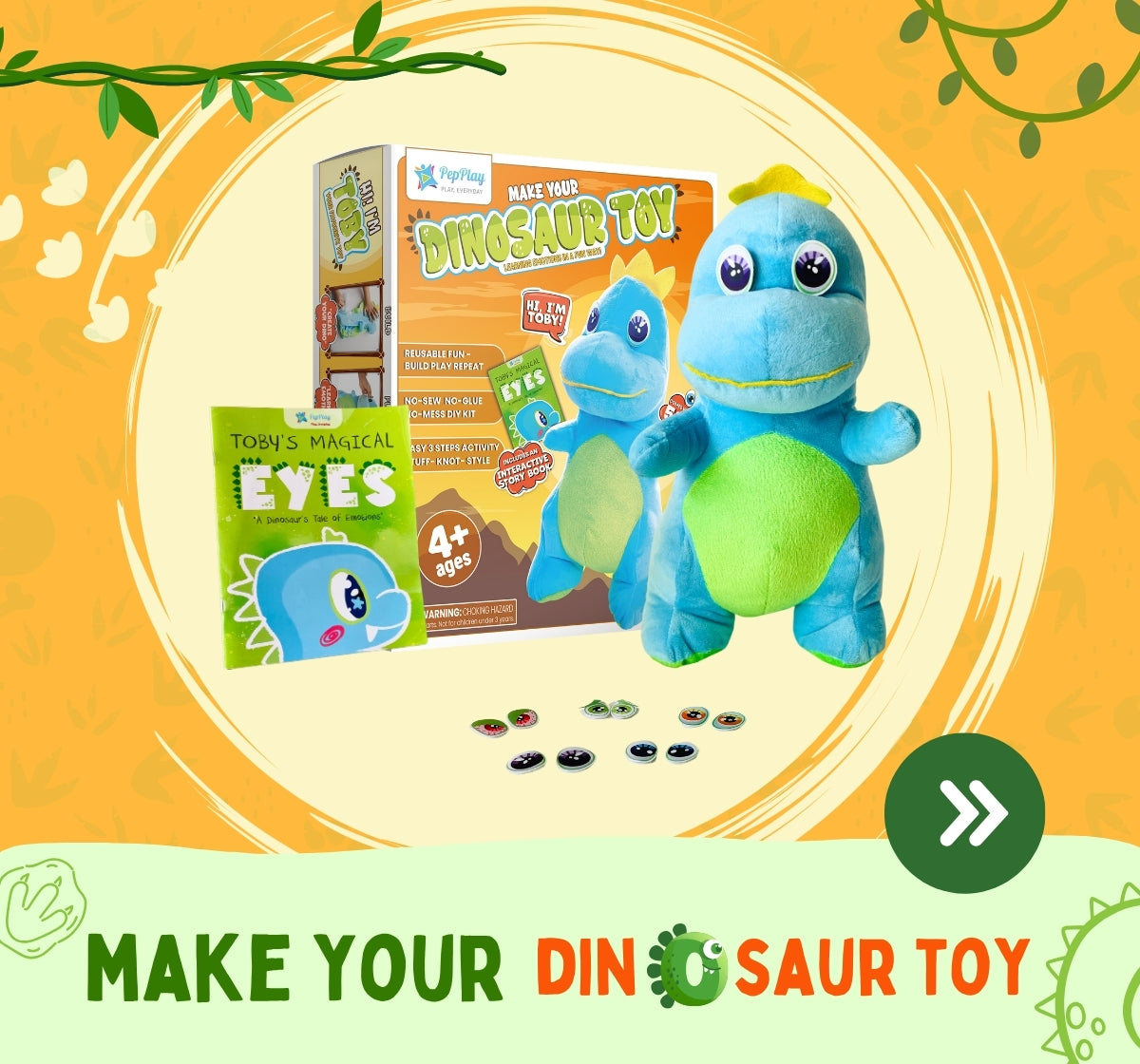 PEPPLAY MAKE YOUR DINOSAUR TOY