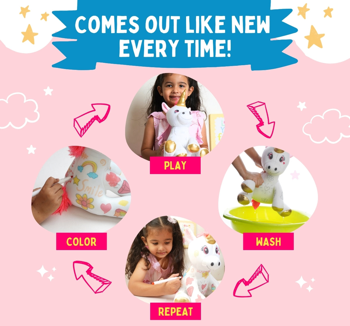 PEPPLAY REDOOBLES DOODLE UNICORN