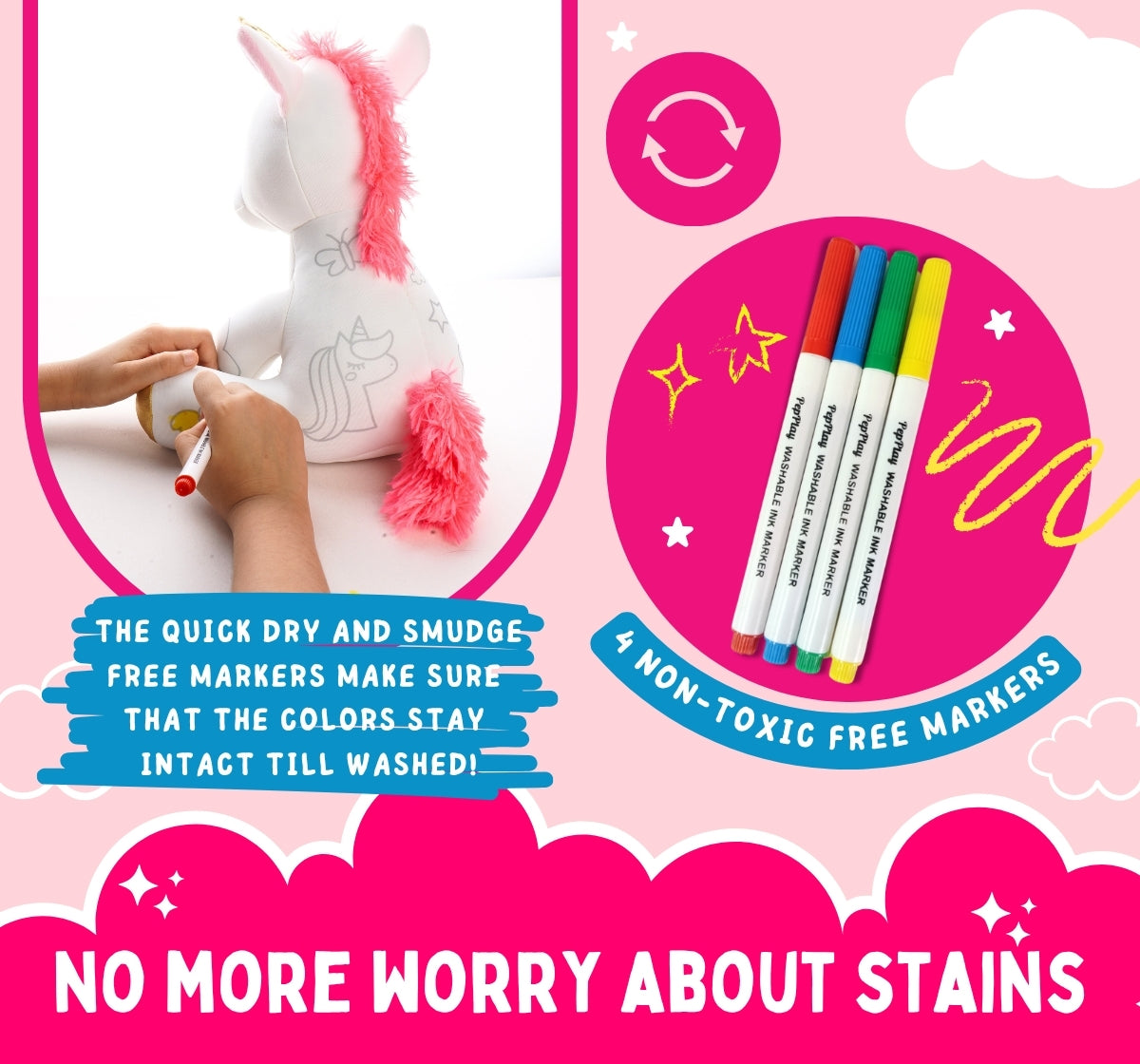 PEPPLAY REDOOBLES DOODLE UNICORN