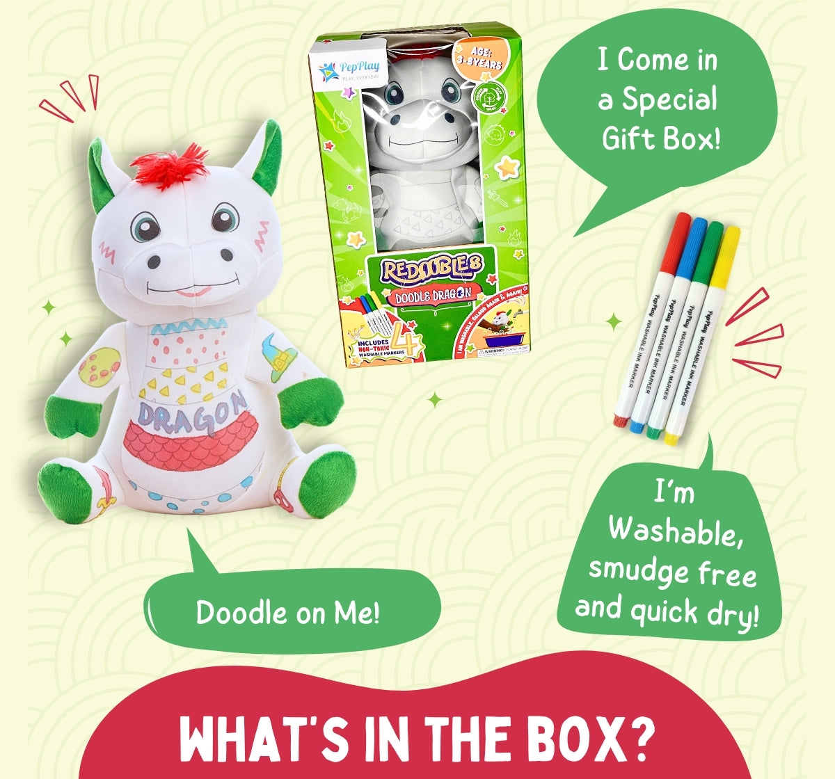 PEPPLAY REDOOBLES DOODLE DRAGON