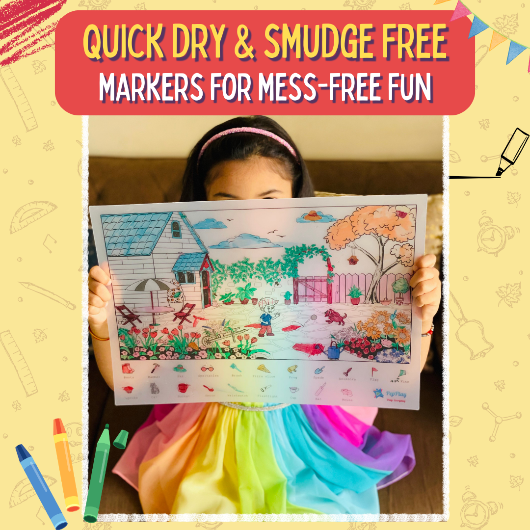 PEPPLAY DOODLE PLACEMATS- FIND & COLOUR