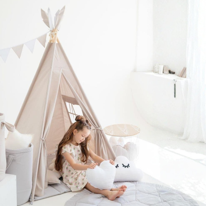 Kid’s Portable Teepee Tents With Cushion