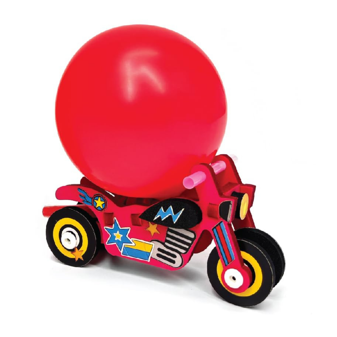Kores Aero Rider DIY Balloon Powered Motorcycle Toy for Kids (4–12 Years)