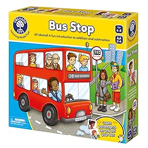 Bus Stop Game | Fun Math Game for Kids | Addition & Subtraction | Educational Board Game | Ages 4-8 | 2-4 Players