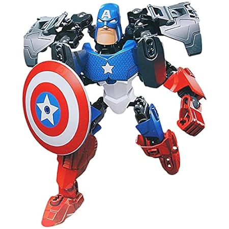 Build-A-Hero Superhero Action Figures – Brick by Brick LEGO-Compatible Set (Twistable Arms & Legs)